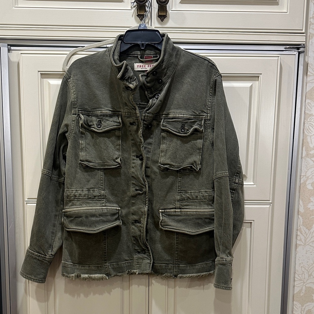 Free People Olive Green Jacket